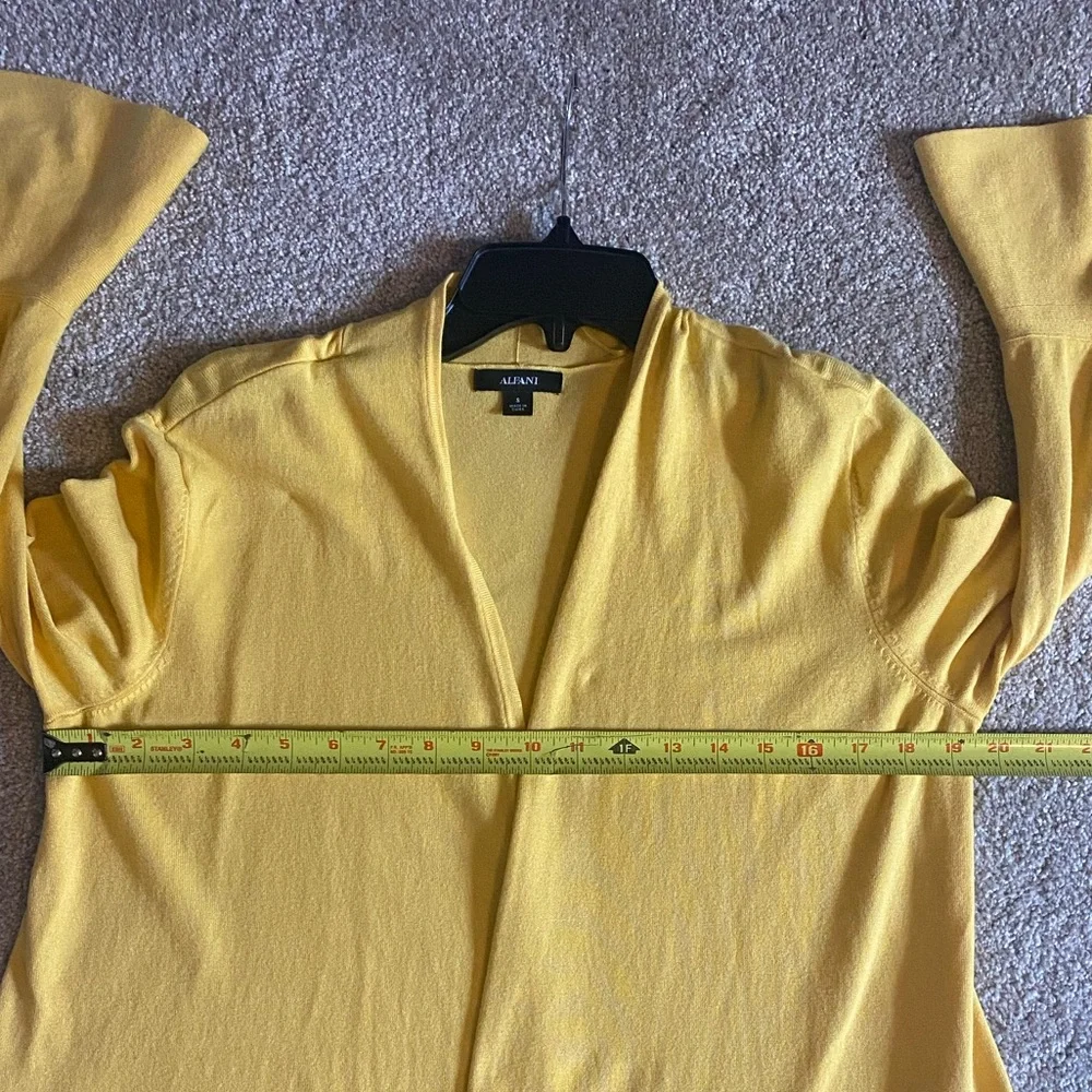 Alfani Women's Vibrant Yellow Cardigan - Picture 5 of 7